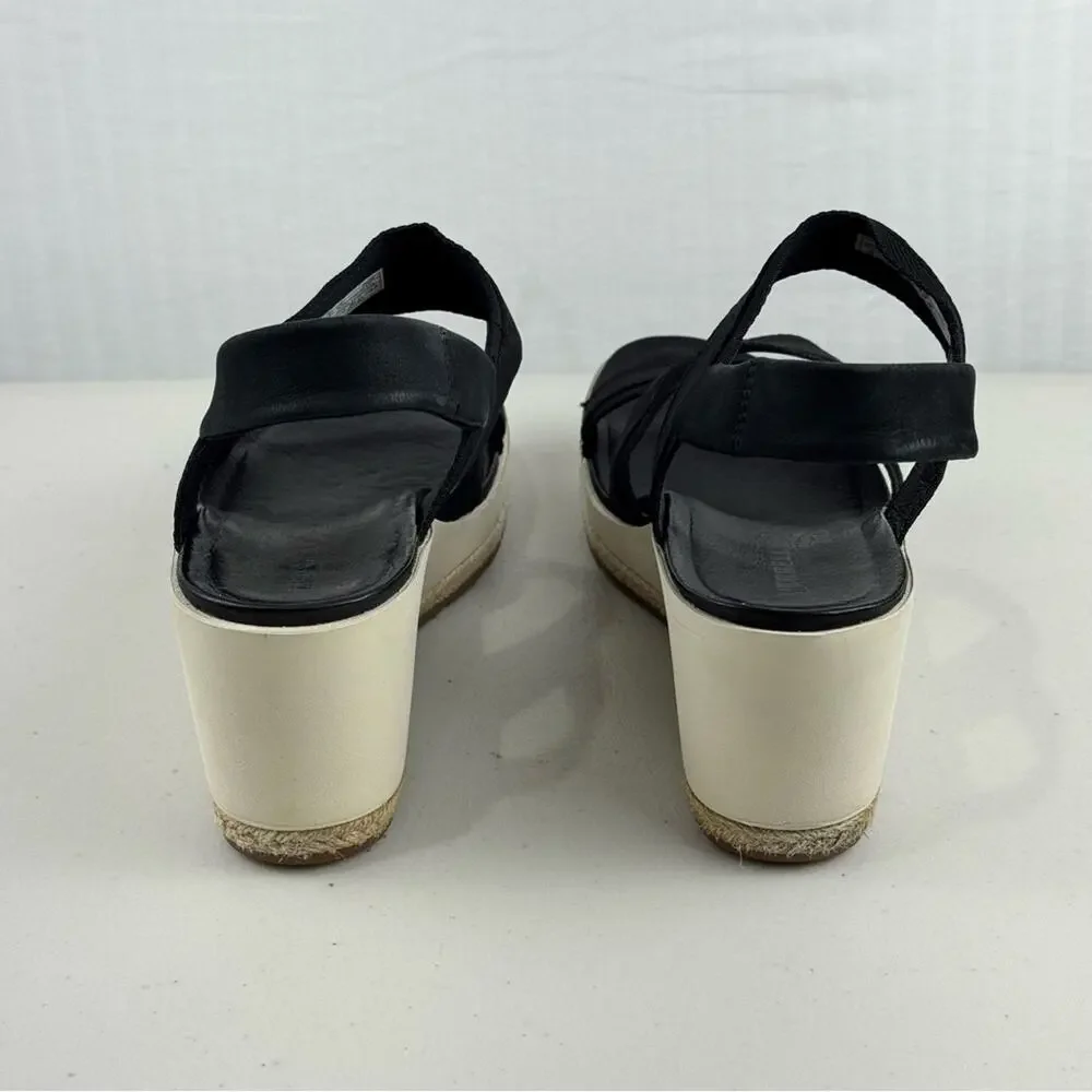 Merrell Women’s Kaiteri Wedge Black Strap Sandal Size 10 EUR 41 Outdoor Gorpcore